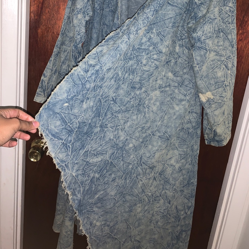 Denim Distressed open jacket 🧥 - Picture 2 of 8